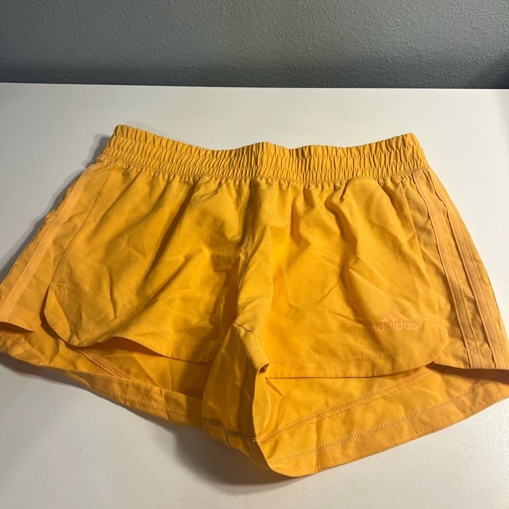 adidas Women's Bright Yellow Athletic Shorts